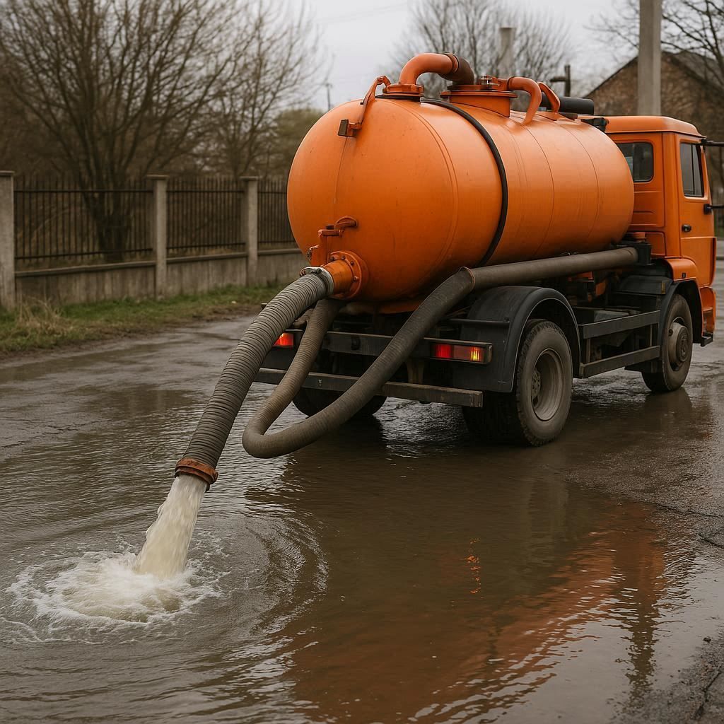 Откачка воды в Тимашевске